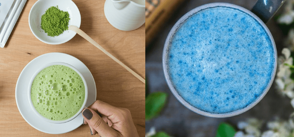 blue matcha vs green matcha tea