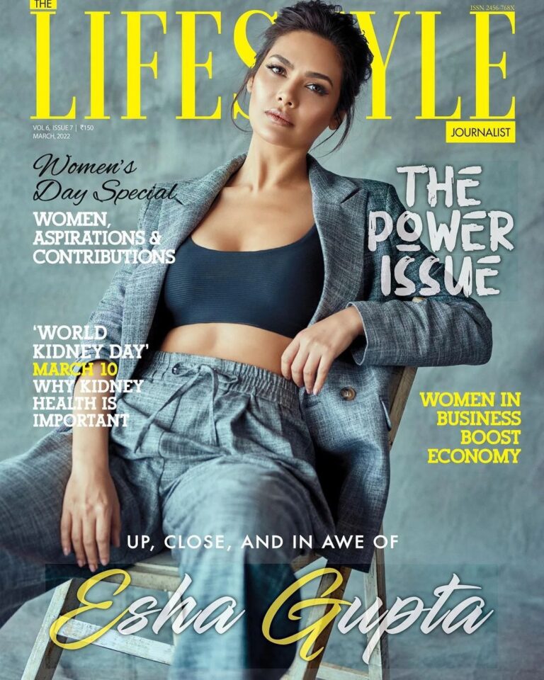 esha gupta feb editon of lifestyle magazine