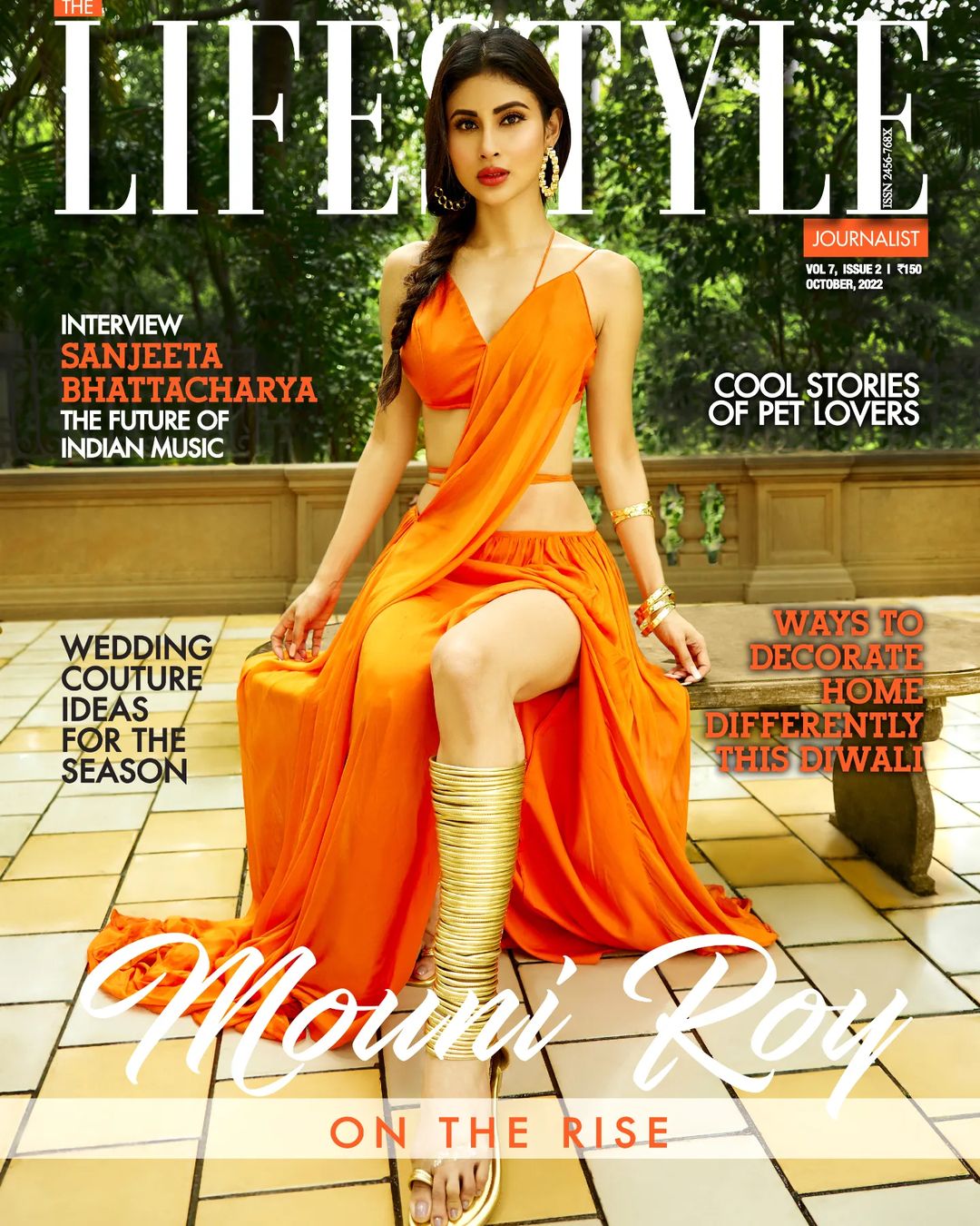 Mourni Roy cover shoot for the lifestyle journalist magazine October edition 2022